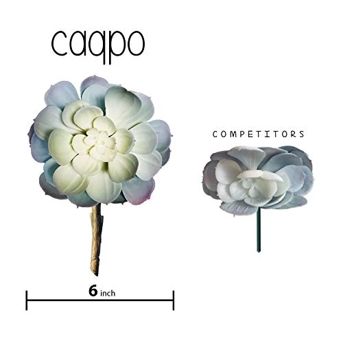 Caqpo Artificial Succulents - 15 Pack - Premium Unpotted Succulent Plants Artificial - Realistic Textured Succulents - Fake Succulent Plants For DIY - Faux Cactus Plant Bulk - Feaux Succulent Plants 2 Caqpo Artificial Succulents - 15 Pack - Premium Unpotted Succulent Plants Artificial - Realistic Textured Succulents - Fake Succulent Plants For DIY - Faux Cactus Plant Bulk - Feaux Succulent Plants - Image 2