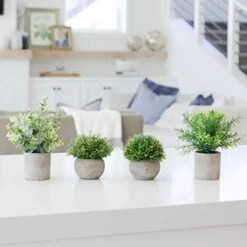 GreenCallow Artificial Plants For Home Decor Indoor. 4 Mini Plants, Rosemary Faux Plant Decor, Eucalyptus Plant, Grass Faux Plants. Small Fake Plants For Shelf Or Desk Plant Artificial Greenery Décor 12 GreenCallow Artificial Plants For Home Decor Indoor. 4 Mini Plants, Rosemary Faux Plant Decor, Eucalyptus Plant, Grass Faux Plants. Small Fake Plants For Shelf Or Desk Plant Artificial Greenery Décor -Green Leaf Store 41X0d0AzVEL