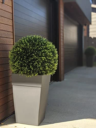 365 Curb Appeal - 23" XL Cedar (Cypress) Topiary Ball | Artificial Mum Spheres | Garden Spheres | Outdoor Topiary Ball | Decorative Topiary Balls For Wedding | Green Topiary Balls Decor | UV Protected 2 365 Curb Appeal - 23" XL Cedar (Cypress) Topiary Ball | Artificial Mum Spheres | Garden Spheres | Outdoor Topiary Ball | Decorative Topiary Balls For Wedding | Green Topiary Balls Decor | UV Protected - Image 2