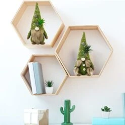 ZTML MS Succulents Air Plants Gnomes, 2Pcs Mr And Mrs Handmade Green Plants Gnomes Plush With Slender Leaves For Plant Stand Indoor Decor, Swedish Plush For Summer Living Room Office Desk Decor -Green Leaf Store 41Ziw58pgVL