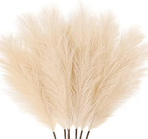 ZIFTY 7-Pcs 38"/3.1FT Faux Pampas Grass Large Tall Fluffy Artificial Fake Flower Boho Decor Bulrush Reed Grass For Vase Filler Farmhouse Home Wedding Decor (Black) 7 ZIFTY 7-Pcs 38"/3.1FT Faux Pampas Grass Large Tall Fluffy Artificial Fake Flower Boho Decor Bulrush Reed Grass For Vase Filler Farmhouse Home Wedding Decor (Black) - Image 7
