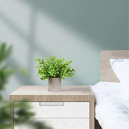 Memeaty Set Of 5 Small Fake Plants Artificial Rosemary Peppermint Plants Fake Succulents Plants In Pot For Home Office Decoration,Artficial Greenery Faux Plants Indoor For Table Shelf Decor 3 Memeaty Set Of 5 Small Fake Plants Artificial Rosemary Peppermint Plants Fake Succulents Plants In Pot For Home Office Decoration,Artficial Greenery Faux Plants Indoor For Table Shelf Decor - Image 3