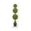 Vickerman Everyday 5 Foot Tall Artificial Pre-Lit LED Boxwood Topiary Double Ball Tree - UV Resistant Indoor Outdoor - Potted Natural Green - Home Patio Faux Decor -Green Leaf Store 41cQhQWR0RL