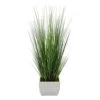 House Of Silk Flowers Artificial 44" Grass In Large Rectangle Zinc (Cream) -Green Leaf Store 41d9RuO3GfL