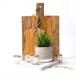 Kurrajong Farmhouse 8" X 4.5" Beautiful Fake Plant | Artificial Potted Plant Decor | Faux Plant | Artificial Succulent Plants Potted For Home Decor Indoor | Fake Potted Plant | Fake Succulents -Green Leaf Store 41dcaMUc5TL