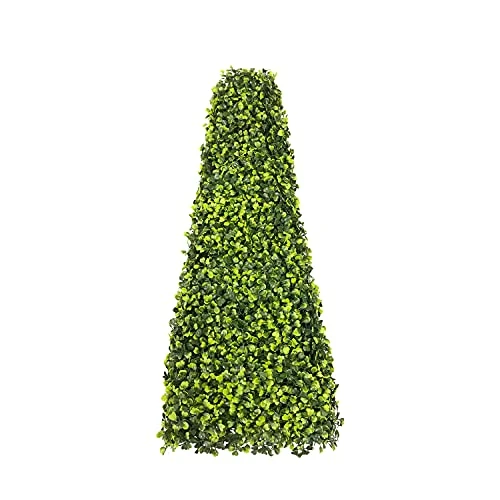 Shecraft Topiary Trees Artificial Outdoor Highly Realistic Decorative Buxus Tower, Topiary UV Resistant Fake Tree For Home Garden/Indoor & Outdoor Use 1 Pack 1 Shecraft Topiary Trees Artificial Outdoor Highly Realistic Decorative Buxus Tower, Topiary UV Resistant Fake Tree For Home Garden/Indoor & Outdoor Use 1 Pack