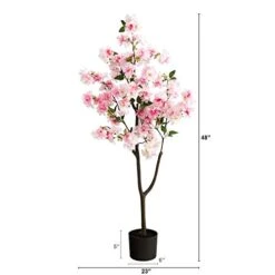Nearly Natural 4ft. Cherry Blossom Artificial Tree, Pink