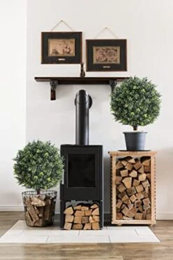 Momoplant （1.8FT- 22Inches ） Artificial Topiaries Trees For Outdoors Set Of 2 Potted Bushes Home Decor Artificial Topiariy Trees For Front Porch -Green Leaf Store 41f0pKxeduL