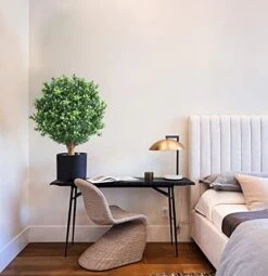 Momoplant 20Inch-1.7Ft Artificial Topiaries Boxwood Topiary Ball Tree Front Porch UV Resistant Potted Plants Tree For Indoor Outdoor Home Garden (White Flowers, Set Of 2) 10 Momoplant 20Inch-1.7Ft Artificial Topiaries Boxwood Topiary Ball Tree Front Porch UV Resistant Potted Plants Tree For Indoor Outdoor Home Garden (White Flowers, Set Of 2) -Green Leaf Store 41f3nu6VRNL