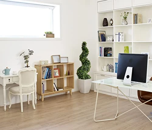 35 Inch/2.95 Ft Artificial Topiary Tree Outdoor Boxwood Spiral Topiary Trees Faux Topiary Trees, Set Of 2 Artificial Topiaries Tree 3 35 Inch/2.95 Ft Artificial Topiary Tree Outdoor Boxwood Spiral Topiary Trees Faux Topiary Trees, Set Of 2 Artificial Topiaries Tree - Image 3