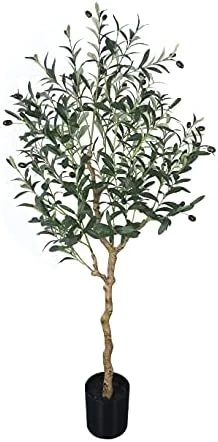 Phimos Artificial Olive Tree Tall Fake Potted Olive Silk Tree With Planter Large Faux Olive Branches And Fruits Artificial Tree For Modern Home Office Living Room Floor Decor Indoor (6.23FT) 7 Phimos Artificial Olive Tree Tall Fake Potted Olive Silk Tree With Planter Large Faux Olive Branches And Fruits Artificial Tree For Modern Home Office Living Room Floor Decor Indoor (6.23FT) - Image 7