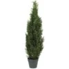 Nearly Natural 5172 4ft. Cedar Tree Silk Tree (Indoor/Outdoor),Green,49.5" X 9" X 9" -Green Leaf Store 41gds1EGcSL