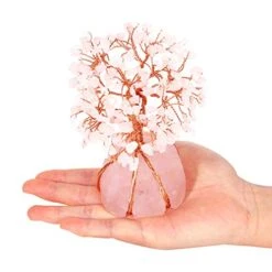 Money Tree Crystal Rose Quartz Pink Healing Tree Quartz Tree Natural Rose Quartz Of Life Ornament Reiki Crystals Feng Shui Luck Figurine For Office Home Table Decoration Wealth And Health 9 Money Tree Crystal Rose Quartz Pink Healing Tree Quartz Tree Natural Rose Quartz Of Life Ornament Reiki Crystals Feng Shui Luck Figurine For Office Home Table Decoration Wealth And Health -Green Leaf Store 41iUXLoF1JL