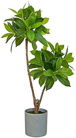 BESAMENATURE Artificial Bay Double Ball Topiary Trees, Faux Plant For Home Office Decoration, 24" Tall, Green, Ships In Gray Planter 6 BESAMENATURE Artificial Bay Double Ball Topiary Trees, Faux Plant For Home Office Decoration, 24" Tall, Green, Ships In Gray Planter - Image 6