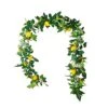 BWOLE 6 Feet Artificial Lemon Garland Spring Fruit Garland With Lemons Artificial Lemon Vine Garland For Front Door Home Kitchen Party Wedding Decor -Green Leaf Store 41j9aoITPOL