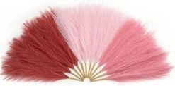 Serwalin Pampas Grass Pink 17.7 Inch 6pcs, Artificial Pampas Grass Faux Pink Pompas Grass Decor, Short Pompous Grass Blush Room Decoration, Wedding Centerpieces Mothers Day Pink Home Decor -Green Leaf Store 41m3CwMcdwL. AC