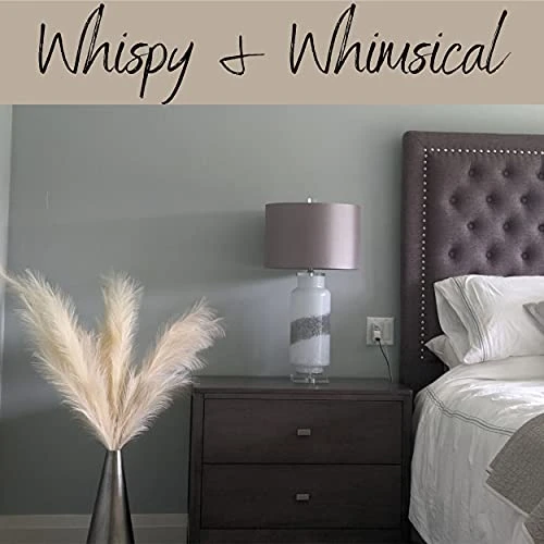 Decor Plus More Faux Pampas Grass Large - Set Of 4 47 Inches Beautiful Tall Artificial Compliments Any Room With Zero Maintenance Perfect For Modern, Boho Or Farmhouse (2 Cream & 2 Ivory Stems) 2 Decor Plus More Faux Pampas Grass Large - Set Of 4 47 Inches Beautiful Tall Artificial Compliments Any Room With Zero Maintenance Perfect For Modern, Boho Or Farmhouse (2 Cream & 2 Ivory Stems) - Image 2