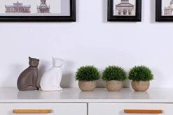 T4U 3PCS Artificial Plastic Potted Plant Fake Green Grass Faux Plant With Pot For Home Office Indoor Décor -Green Leaf Store 41mXK8JOYLL