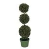 House Of Silk Flowers Artificial 25" Triple Ball Boxwood Topiary 12 House Of Silk Flowers Artificial 25" Triple Ball Boxwood Topiary -Green Leaf Store 41o7ZCQBQsL