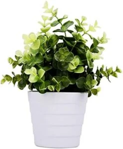 Meneco Small Fake Plant Potted - Faux Plant Indoor Plant Artificial Potted Plant Decor For Home And Office (16", Monstera Leaf) -Green Leaf Store 41pVZoypiYL. AC