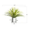 Velener 15" Potted Spider Plant In Artificial Plant Stand- Fake Plants For Indoors Outdoor Patio Decor Modern House Accessories For Home Office, Zen Garden Green Bathroom Kitchen Table Living Room -Green Leaf Store 41pVly6EEML
