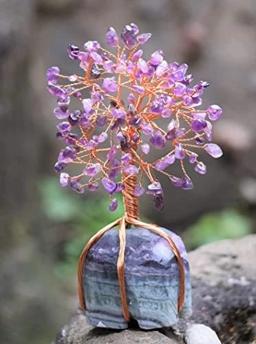 7 Chakra Tree Of Life - Gemstone Tree, White Aura Base, Seven Chakra Tree, Copper Wire Money Bonsai, Crystal Tree For Positive Energy, Feng Shui Good Luck Decor - Healing Stone Tree, Spiritual Gift 12 7 Chakra Tree Of Life - Gemstone Tree, White Aura Base, Seven Chakra Tree, Copper Wire Money Bonsai, Crystal Tree For Positive Energy, Feng Shui Good Luck Decor - Healing Stone Tree, Spiritual Gift - Image 12