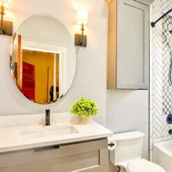 Joyhalo Fake Potted Plants - 3 Pack Artificial Plants In Pots Faux Plants Indoor For Home Room Bedroom Farmhouse Office Desk Decor -Green Leaf Store 41tEhltx7EL