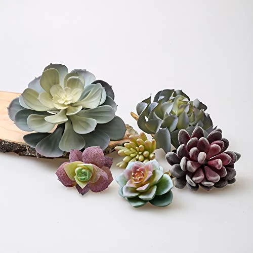 Caqpo Artificial Succulents - 15 Pack - Premium Unpotted Succulent Plants Artificial - Realistic Textured Succulents - Fake Succulent Plants For DIY - Faux Cactus Plant Bulk - Feaux Succulent Plants 6 Caqpo Artificial Succulents - 15 Pack - Premium Unpotted Succulent Plants Artificial - Realistic Textured Succulents - Fake Succulent Plants For DIY - Faux Cactus Plant Bulk - Feaux Succulent Plants - Image 6