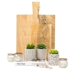 Kurrajong Farmhouse Artificial Succulents In Pots | Set Of 3 Black And White Ceramic Pots With Green Succulents Artificial | Faux Plants Indoor Fake Plants In Pots 4.75" High -Green Leaf Store 41xKrjblW4L