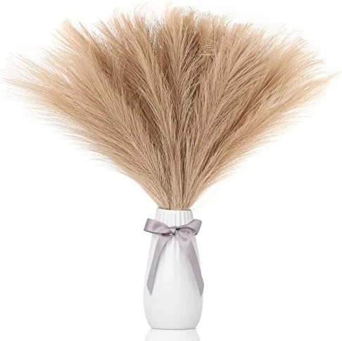 Eyamumo 7 Stems Faux Pampas Grass 17.7''/45cm Tall, Small Fluffy Pompas Decor, Fake Artificial Pampas Grass For Floor Vase Home Office Boho Decor, MalachiteGreen Faux Pompas Grass 9 Eyamumo 7 Stems Faux Pampas Grass 17.7''/45cm Tall, Small Fluffy Pompas Decor, Fake Artificial Pampas Grass For Floor Vase Home Office Boho Decor, MalachiteGreen Faux Pompas Grass - Image 9