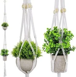 Supecaty 2 Pack Artificial Hanging Plants With Plant Hangers, Fake Hanging Plants Small Potted Green Grass Eucalyptus Faux Topiary Shrubs For Home Office Bathroom Living Room Bedroom Aesthetic Decor -Green Leaf Store 51 9tIthHhL. AC