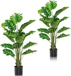 BestComfort 3ft Artificial Boxwood Topiary Tower Tree Set Of 2, Faux Plant Greenery Decor For House Garden Office And Store Decoration, Faux Potted Boxwood Plant, No Maintenance -Green Leaf Store 51 dUsV9V L. AC