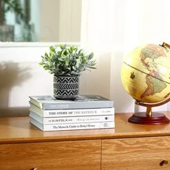 Kazeila 3 Pack Artificial Potted Plants,Fake Snake Plant,Greenery Eucalyptus Leaves And Flocked Sage Plant,Faux Desk Plants For Indoor Home Office Farmhouse Kitchen Bathroom Table Decor -Green Leaf Store 510JZLr1J6L