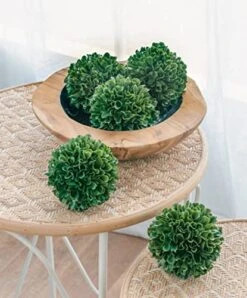 A&B Home 4" Faux Boxwood Topiary Ball Botanical/Green, Modern Greenary Home Décor 11 A&B Home 4" Faux Boxwood Topiary Ball Botanical/Green, Modern Greenary Home Décor -Green Leaf Store 510ggp6L5cL