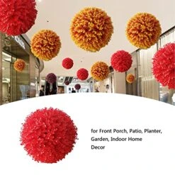 Artificial Boxwood Ball Red 8in,10in,12in,14in,16in,18in,20in,22in,24in Boxwood Topiary Ball,Nearly Natural,Realistic Ball Shaped,Fake Plant Boxwood Decorative Balls -1 Piece ( Size : Ø55cm(22in) ) 14 Artificial Boxwood Ball Red 8in,10in,12in,14in,16in,18in,20in,22in,24in Boxwood Topiary Ball,Nearly Natural,Realistic Ball Shaped,Fake Plant Boxwood Decorative Balls -1 Piece ( Size : Ø55cm(22in) ) -Green Leaf Store 51132LEMA9L