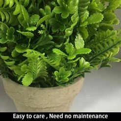 IMIYOKU Artificial Plants Topiary Plastic Plants 2Pcs Mini Faux Potted Shrubs Plants Perfect For Conference Room Bedroom Hallway Living Room Windowsill Corridor Office Decor (Pattern2) -Green Leaf Store 511GpR8DsFL