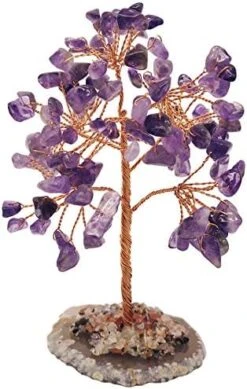 Mina Heal Crystal Gem Money Tree For Chakra Healing Feng Shui Fortune Good Luck Wealth & Prosperity -Green Leaf Store 511Xv1iLY8L. AC