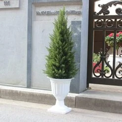 Two 3 Foot Outdoor Artificial Topiary Cedar Trees Artificial Potted Shrubs Potted UV Rated Plant 9 Two 3 Foot Outdoor Artificial Topiary Cedar Trees Artificial Potted Shrubs Potted UV Rated Plant -Green Leaf Store 5126vLT3kdL