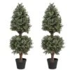 Momoplant 35Inch-3' Ice Cream Ball Artificial Plants Tree Shaped Boxwood Topiary Cone Topiaries Bushes Ball Potted Fake Plants Outdoor/Indoor Decor(Set Of 2) 21 Momoplant 35Inch-3' Ice Cream Ball Artificial Plants Tree Shaped Boxwood Topiary Cone Topiaries Bushes Ball Potted Fake Plants Outdoor/Indoor Decor(Set Of 2) -Green Leaf Store 5127cRz0prL