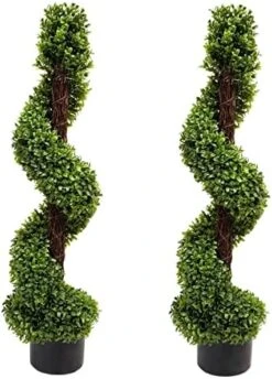 VegasDoggy 2 PCS 19.7 Inch Artificial Boxwood Balls Topiary - 4 Layers Faux Plants Decorative Balls UV Protected For Indoor, Outdoor, Garden, Wedding, Balcony, Backyard And Home Decor 13 VegasDoggy 2 PCS 19.7 Inch Artificial Boxwood Balls Topiary - 4 Layers Faux Plants Decorative Balls UV Protected For Indoor, Outdoor, Garden, Wedding, Balcony, Backyard And Home Decor -Green Leaf Store 513oWBaZMqL. AC