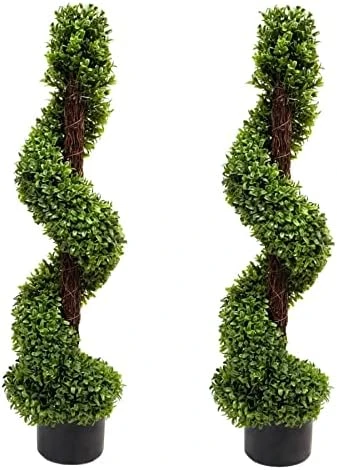 VegasDoggy 2 PCS 19.7 Inch Artificial Boxwood Balls Topiary - 4 Layers Faux Plants Decorative Balls UV Protected For Indoor, Outdoor, Garden, Wedding, Balcony, Backyard And Home Decor 7 VegasDoggy 2 PCS 19.7 Inch Artificial Boxwood Balls Topiary - 4 Layers Faux Plants Decorative Balls UV Protected For Indoor, Outdoor, Garden, Wedding, Balcony, Backyard And Home Decor - Image 7