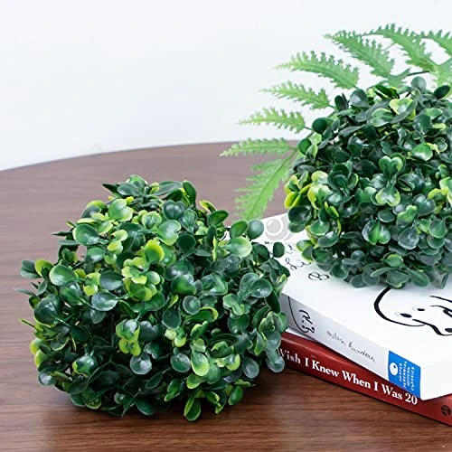 Azure Zone, Pack Of 6 4" Artificial Boxwood Topiary Ball Green Plant Balls Decorative Greenery Filler Ball For Garden Home 4 Azure Zone, Pack Of 6 4" Artificial Boxwood Topiary Ball Green Plant Balls Decorative Greenery Filler Ball For Garden Home - Image 4