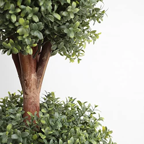 (Set Of 2) Lifelike 3Ft Arfiticial Double Ball Topiary Trees Outdoor Faux Topiary Tree For Out Door Porch Decor 6 (Set Of 2) Lifelike 3Ft Arfiticial Double Ball Topiary Trees Outdoor Faux Topiary Tree For Out Door Porch Decor - Image 6