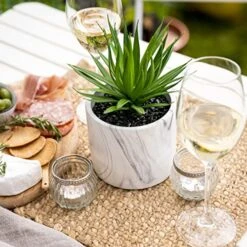 Kurrajong Farmhouse - Marble Pattern Pot With Faux Succulent Plant - 8" High - Artificial Plant - Potted Plant - Succulent Plants Artificial - Fake Succulent - Faux Plant Pot 7 Kurrajong Farmhouse - Marble Pattern Pot With Faux Succulent Plant - 8" High - Artificial Plant - Potted Plant - Succulent Plants Artificial - Fake Succulent - Faux Plant Pot -Green Leaf Store 515oRR8y8wL