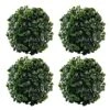 Framendino, 4 Pack 6 Inch Artificial Plant Topiary Ball Faux Boxwood Green Round Hanging Balls For Home Decor 2 Framendino, 4 Pack 6 Inch Artificial Plant Topiary Ball Faux Boxwood Green Round Hanging Balls For Home Decor -Green Leaf Store 516VdqryCPL