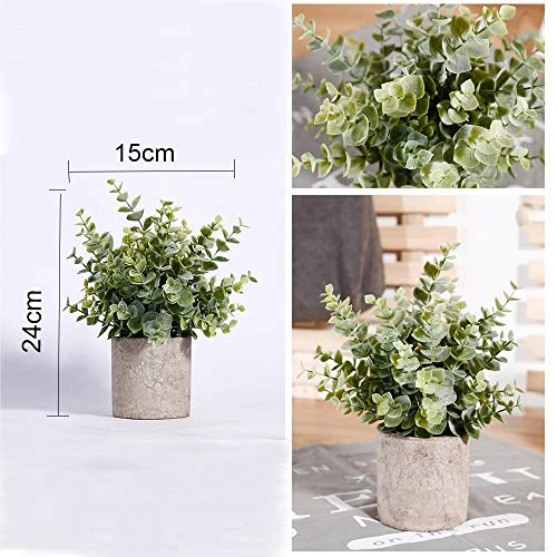 HC STAR Artificial Plant Potted Mini Fake Plant Decorative Lifelike Flower Green Plants 2 HC STAR Artificial Plant Potted Mini Fake Plant Decorative Lifelike Flower Green Plants - Image 2
