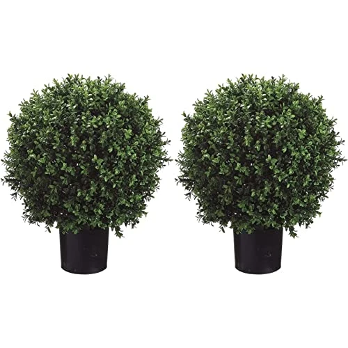 Silk Tree Warehouse Company Inc Two 2 Foot Outdoor Artificial Boxwood Ball Topiary Bushes Potted Plants 16 Inches Wide 1 Silk Tree Warehouse Company Inc Two 2 Foot Outdoor Artificial Boxwood Ball Topiary Bushes Potted Plants 16 Inches Wide