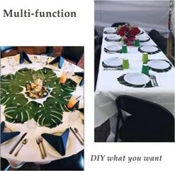 Hopeak Artificial Palm Leaves, 24 Pieces Large Palm Leaves For Hawaiian Luau Party Jungle Beach Theme Party Birthday Party Table And Wall Decorations -Green Leaf Store 517URJVa1oL