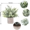 A Bundle Of Pack Mini Potted Fake Plants And 2 Packs Mini Fake Plants Small Artificial Plants For Bathroom Farmhouse Office Home Decor Indoor -Green Leaf Store 518sQOAd0eL