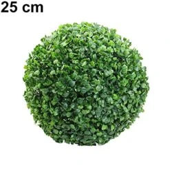 Acamifashion 1 Pc Artificial Floral Plant Leaf Ball Topiary Tree Crafts Realistic Boxwood Outdoor Yard Lawn Patio DIY Home Decoration 30 Cm -Green Leaf Store 519dSeXDzdL